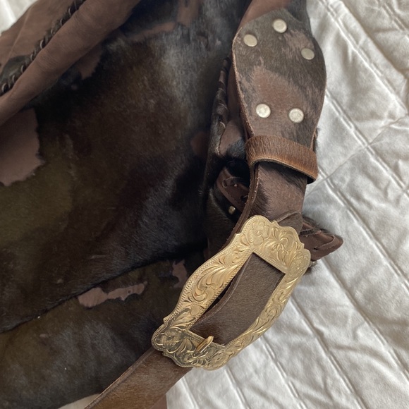 Jose Luis Calf Hair Leather German Silver Bag - Picture 12 of 15